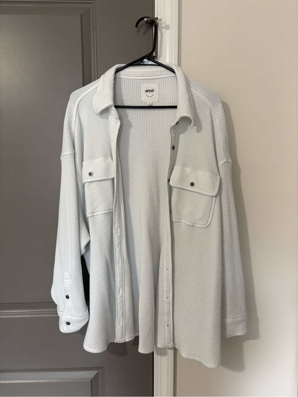 Aerie Waffle Knit Button Up
